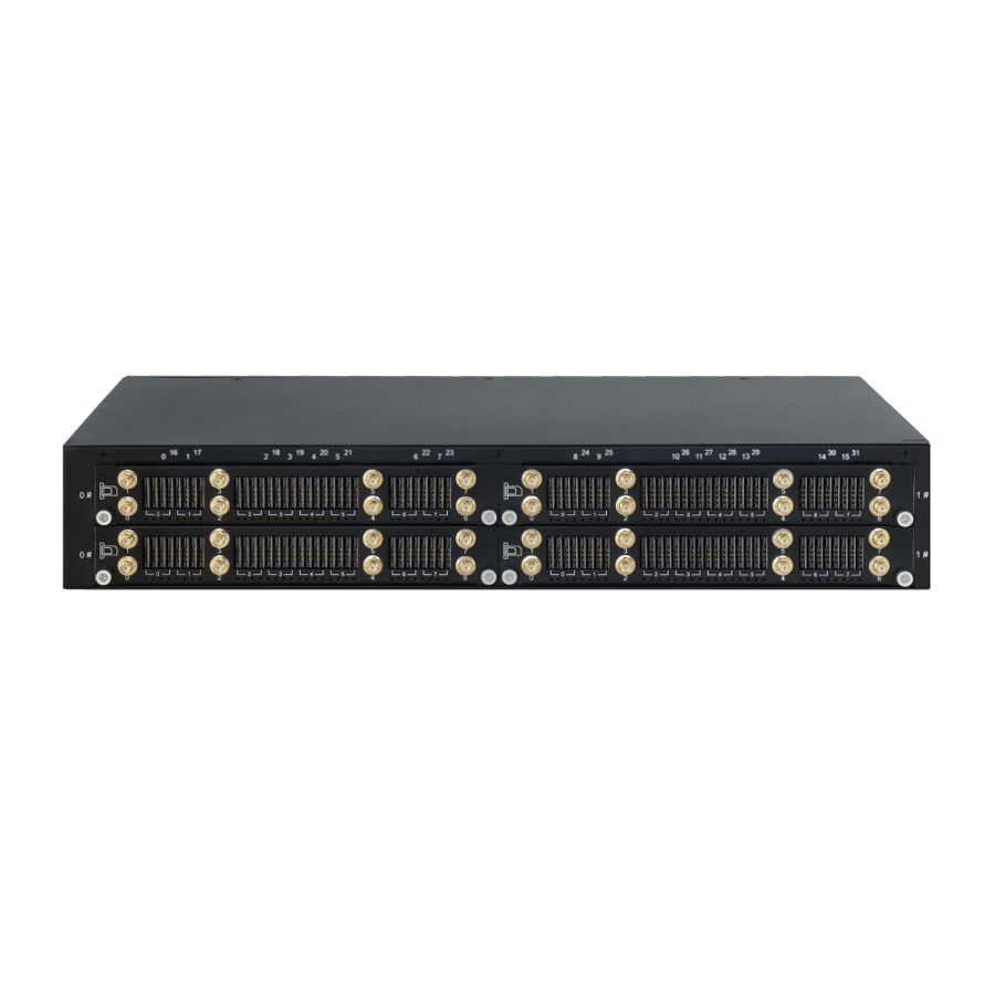 Dinstar UC2000-VG-32T بوابة VoIP بـ 32 خطاً مع شاشة LCD