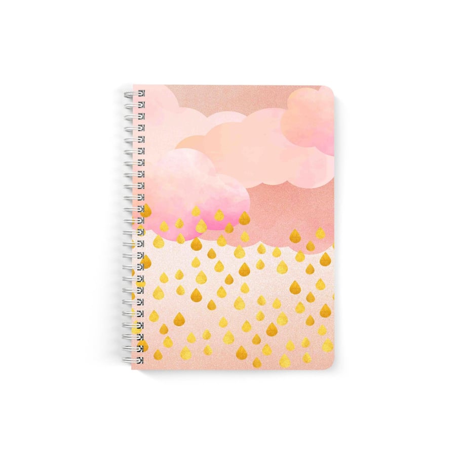A5 notebook, lined paper, 60 sheets