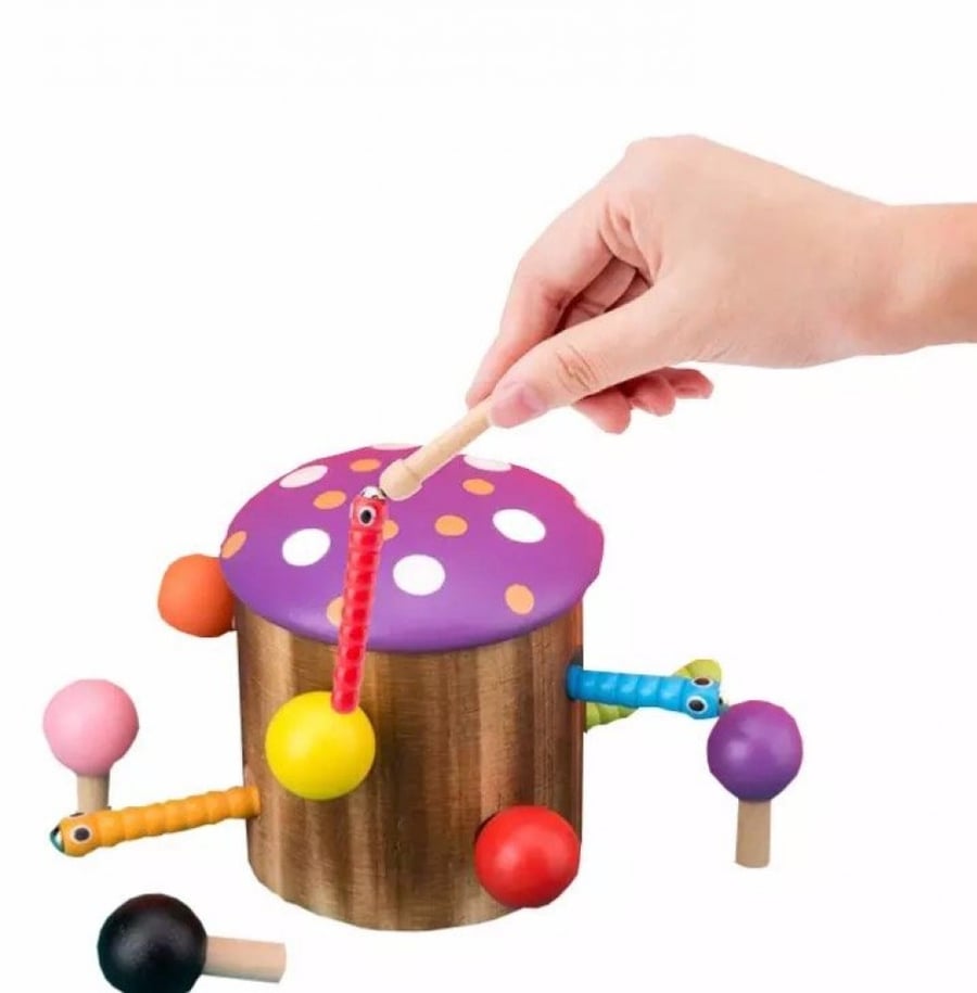 Wooden fishing game