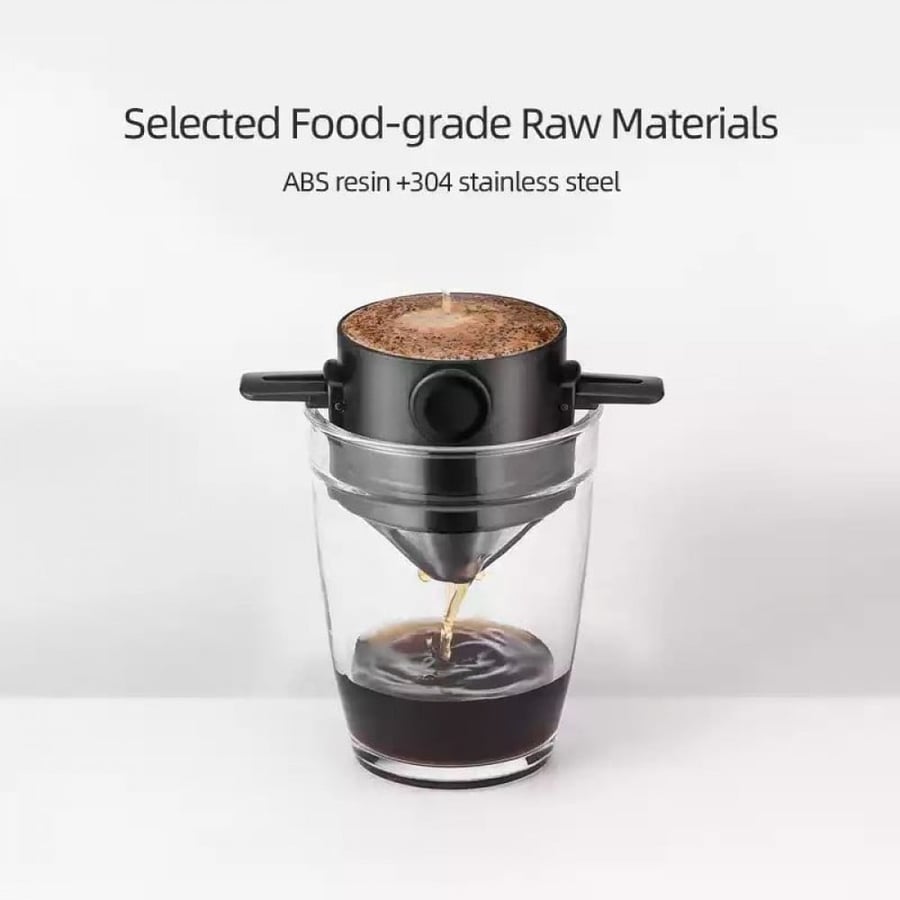 Portable Coffee Filter 304 Stainless Steel Drip Holder Coffee Tea Baskets Funnel Reusable Tea Infuser Coffee Dripper Holder