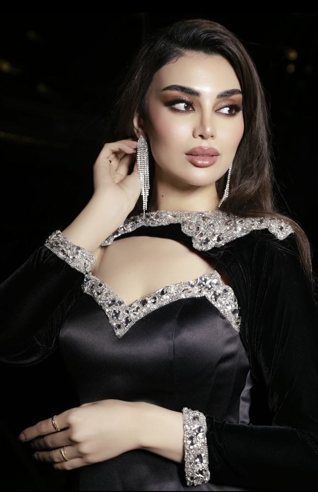 فستان سهره ملكي مخمل وكريب