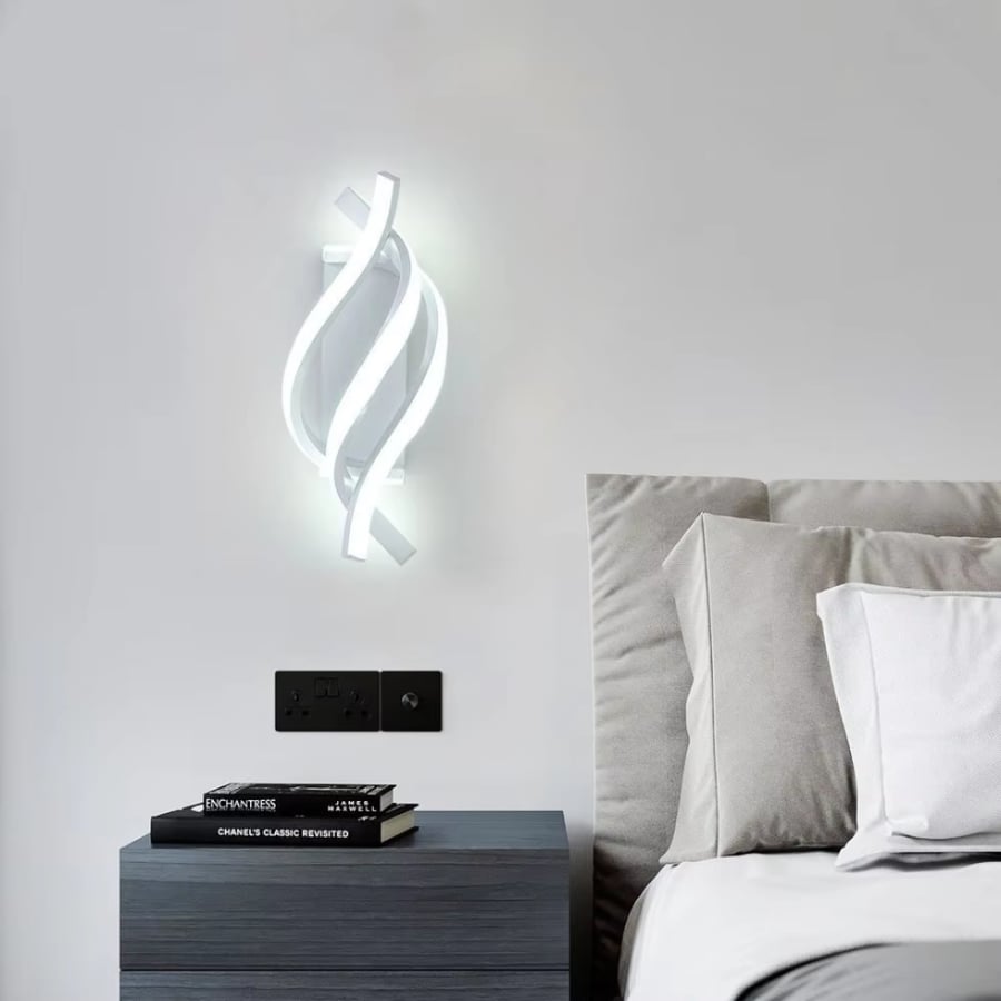 ابليك جداري LED داخلي بتصميم حلزوني