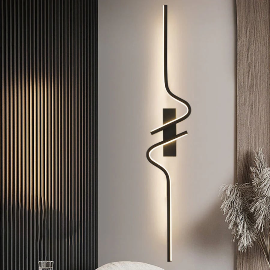 ابليك حائط LED حديث باللون الاسود