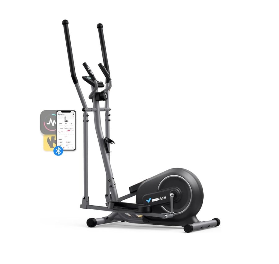 B-E07 stationary exercise bike from Mirash – 8 levels | Magnetic resistance | LCD screen | Weight 120 kg | App support