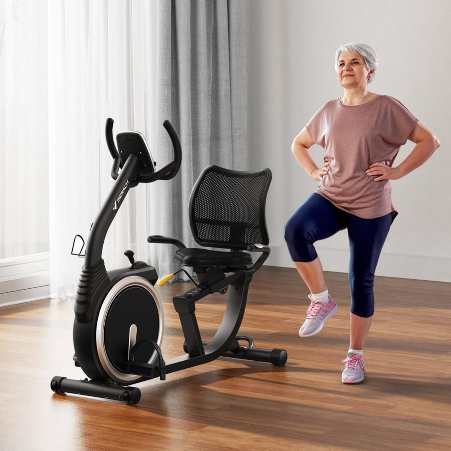 Exercise bike with backrest S19 – back comfort | professional design | home workout | leg muscle strengthening | from Mirash ‍♂️