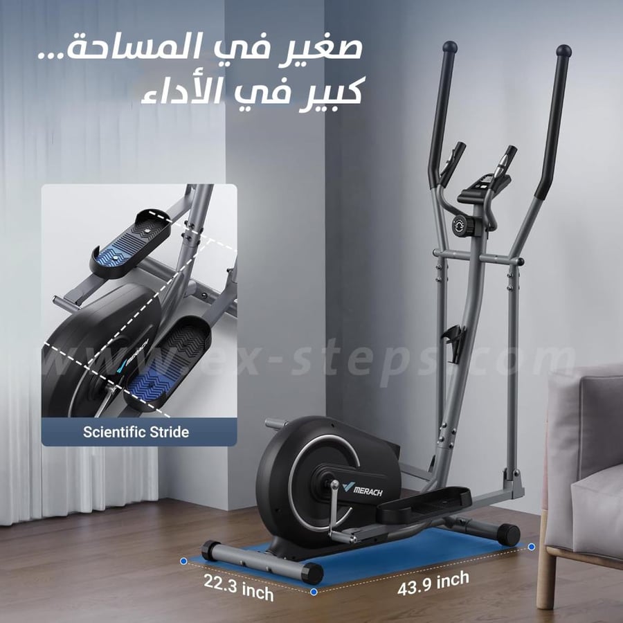 B-E07 stationary exercise bike from Mirash – 8 levels | Magnetic resistance | LCD screen | Weight 120 kg | App support