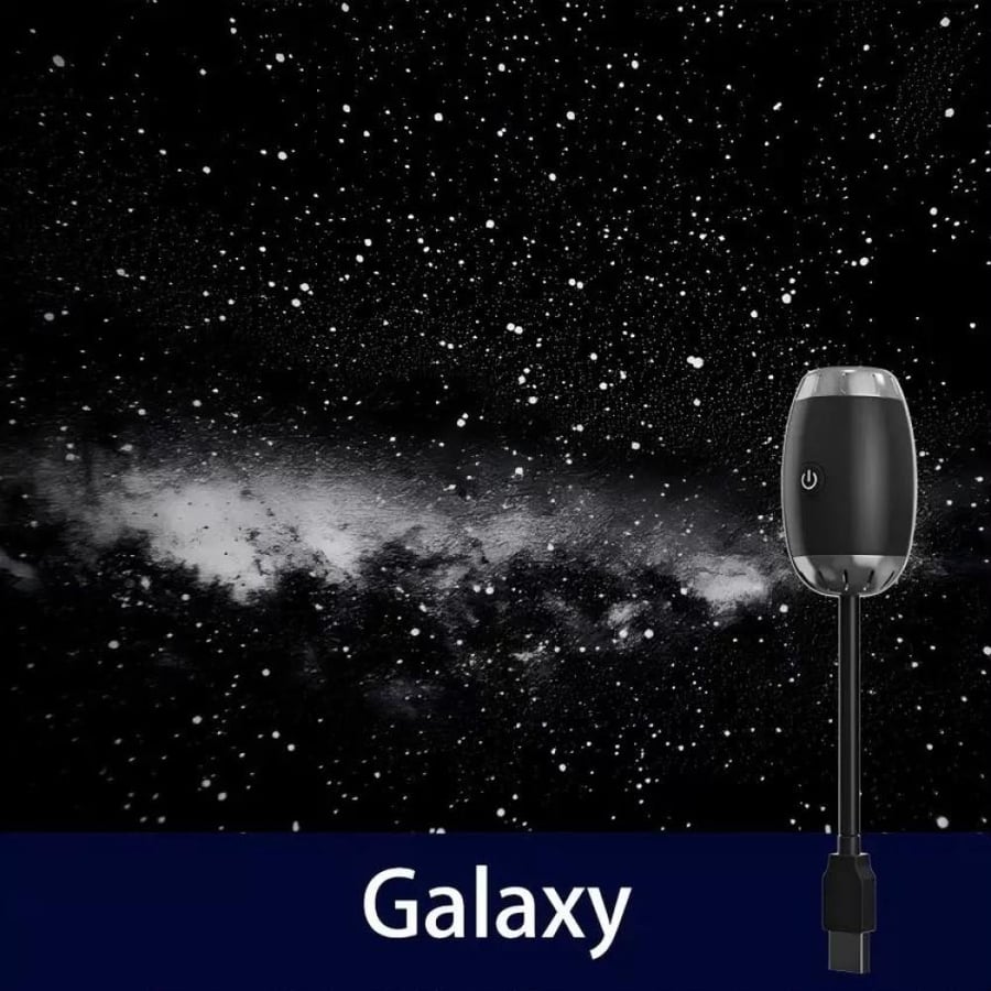 جهاز إسقاط ضوئي صغير (Projector) يُثبت في السيارة لإضفاء أجواء رومانسية على السقف