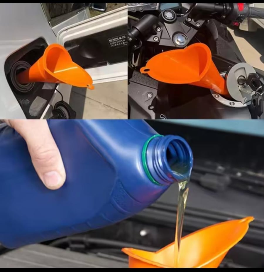 قمع تعبئة الزيت والبنزين