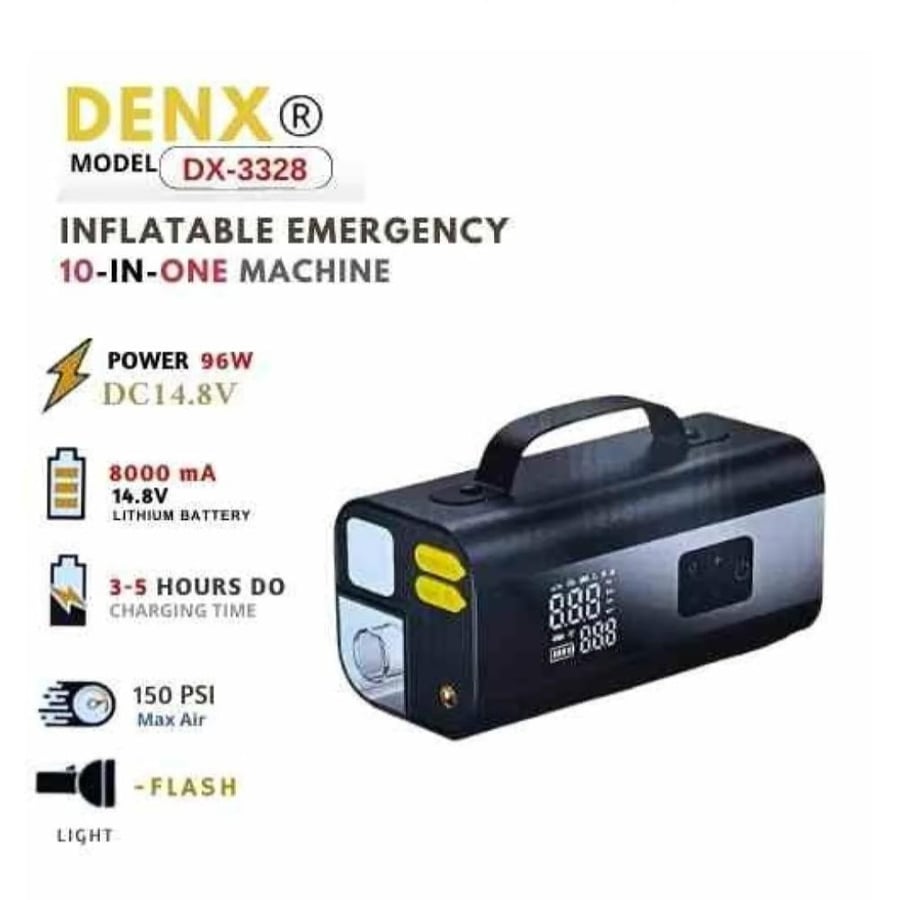 منفاخ هواء ذكي متنقل 10 في 1 DENX DX-3328