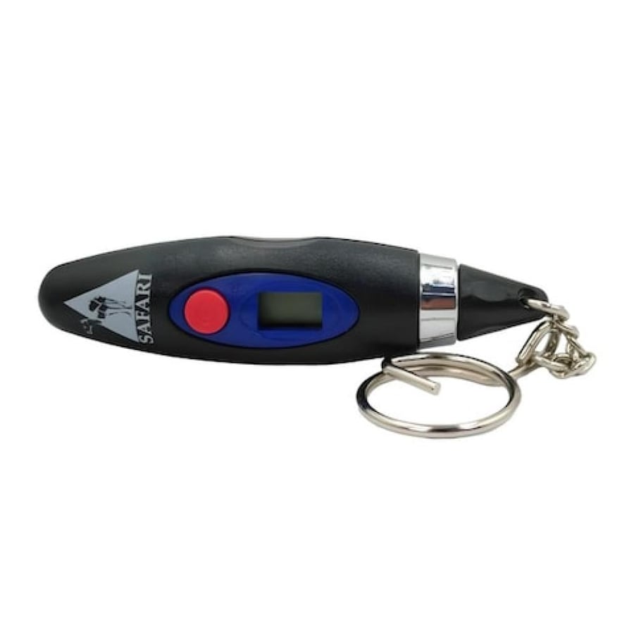 مقياس ضغط الإطارات الرقمي من سفاري مع شاشة LCD وسلسلة مفاتيح - TG-48 - لإطارات السيارات والدراجات النارية والدراجات الهوائية والشاحنات
