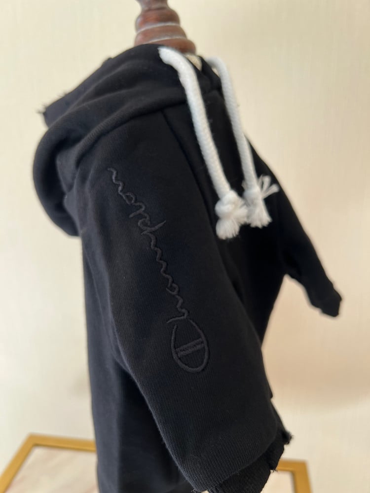 black hoodie