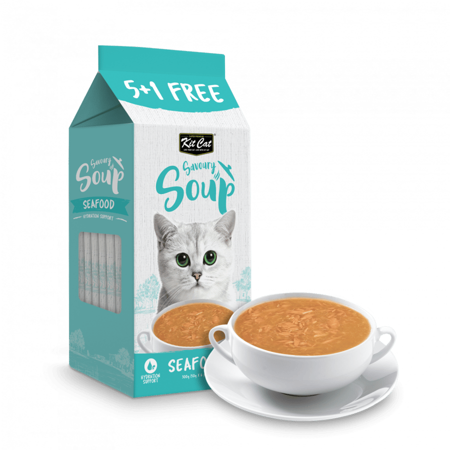 اظرف حساء المأكولات البحرية(50gx1+5) من شركة Kit cat