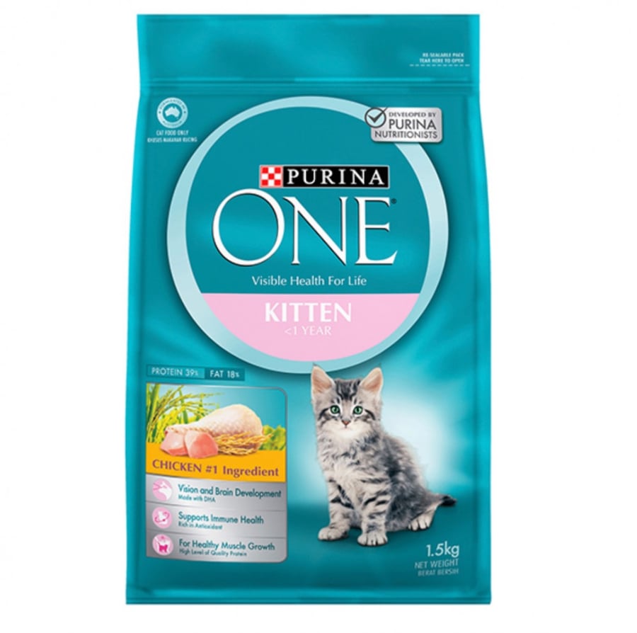 طعام جاف للقطط الصغيرة بالدجاج من شركة Purina