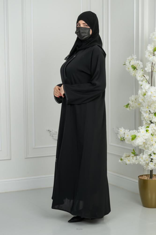 عباية قماش اسود