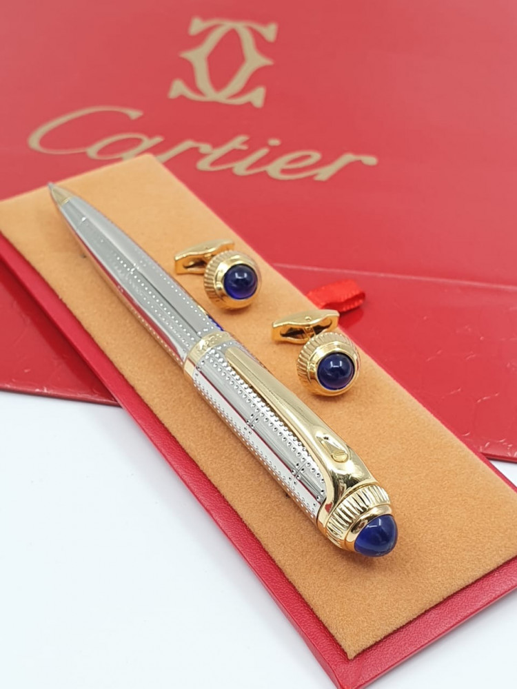 Pen with Cartier cufflink with all accessories
