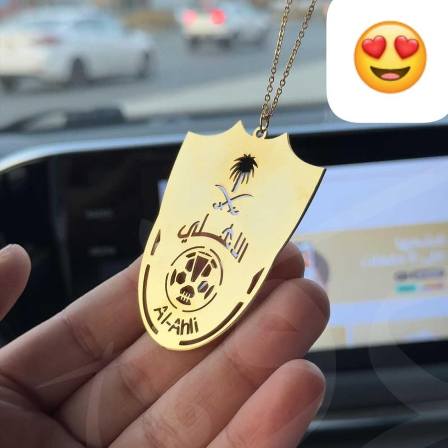 A beautiful car decoration ▪️Al-Ahli Saudi logo
