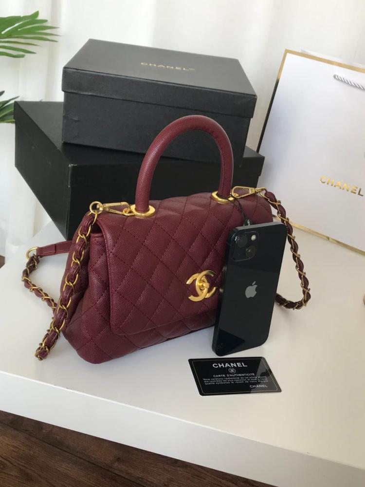 Chanel bag with the brand box