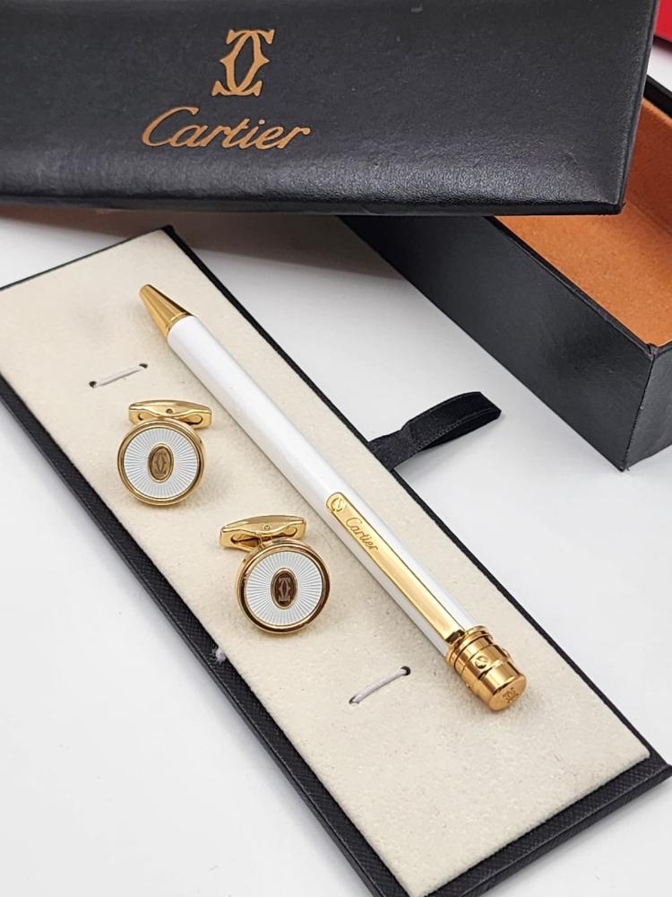 Pen with Cartier cufflink