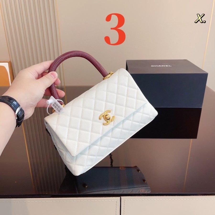 Chanel bag with the brand box