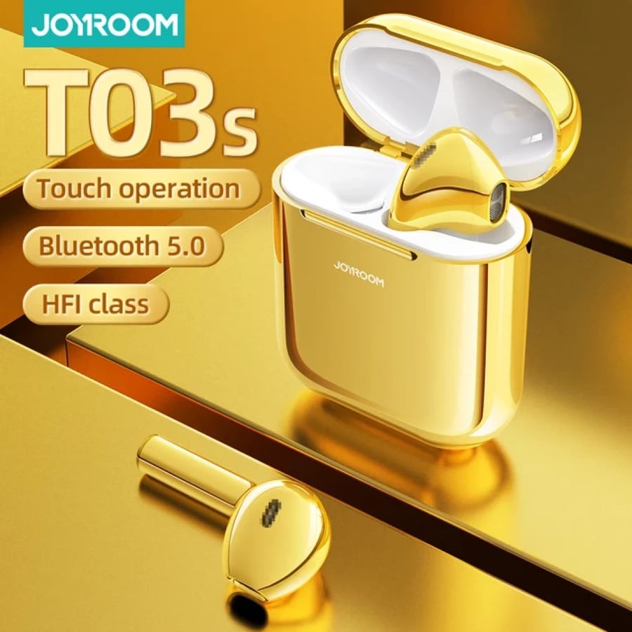 سماعة جويروم 2020 ايربودز ابل الكود الذهبي joyroom 2020
