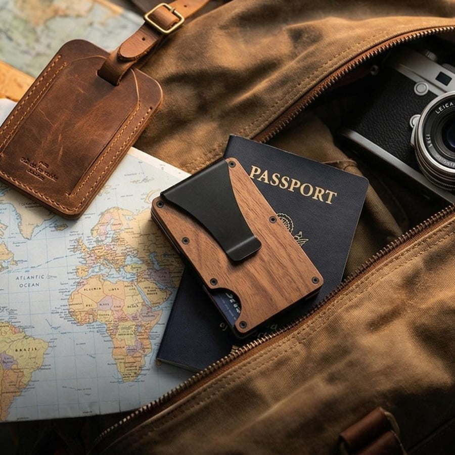 Walnut wallet