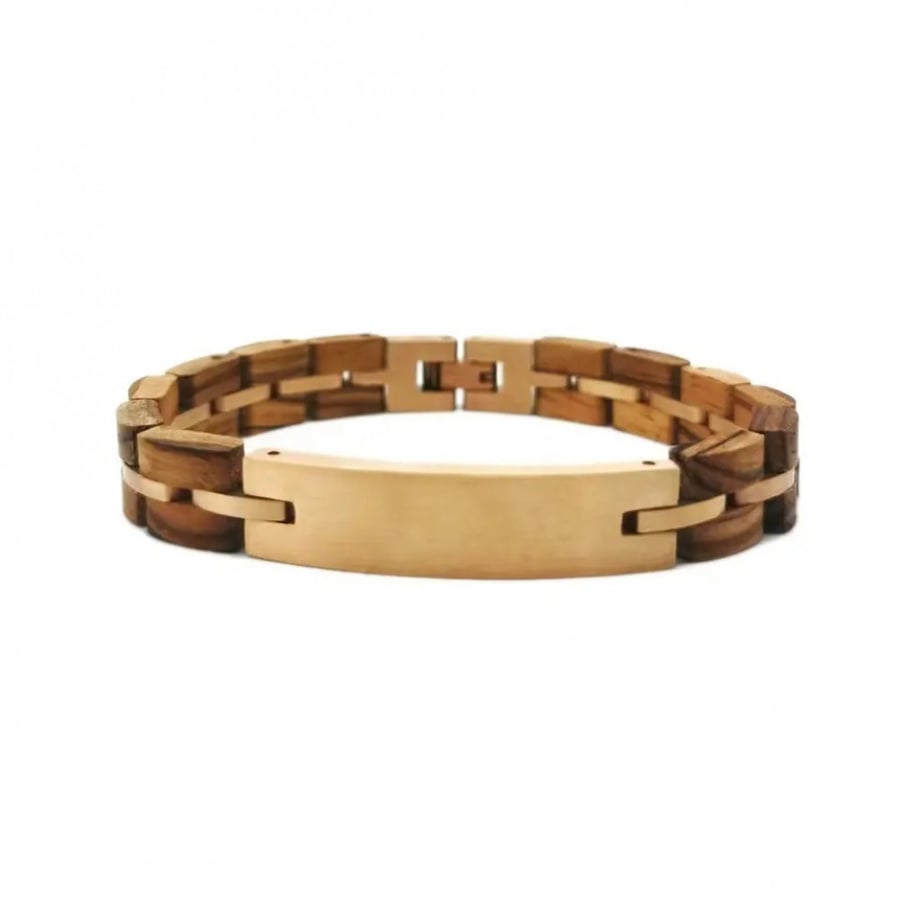 Rose gold-walnut