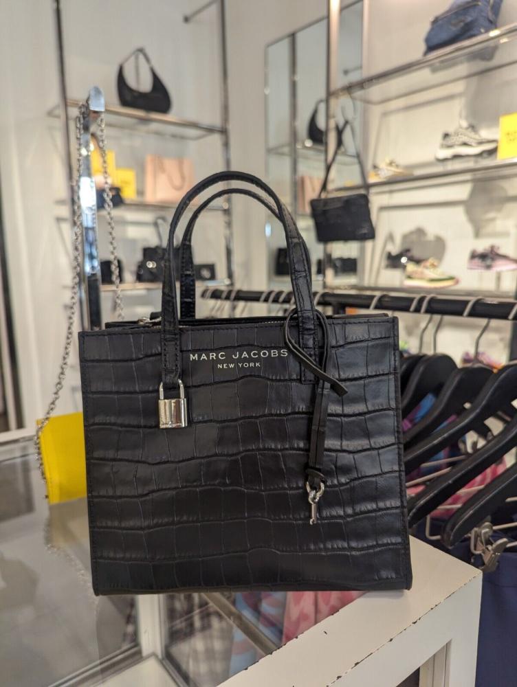 Marc Jacobs croc leather Black