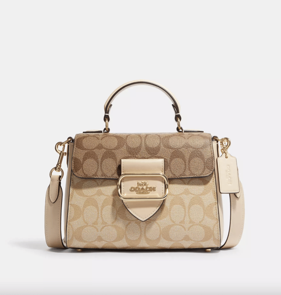 Coach Morgan Top Handle Satchel In Blocked Signature Canvas