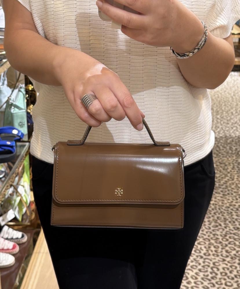 Tory Burch Emerson Top Handle  Brown