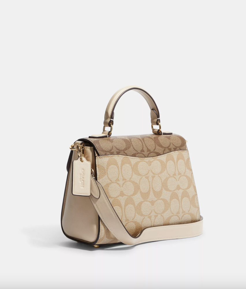 Coach Morgan Top Handle Satchel In Blocked Signature Canvas