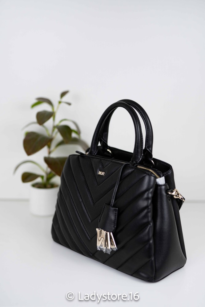 DKNY CHEVRON Leather Satchel