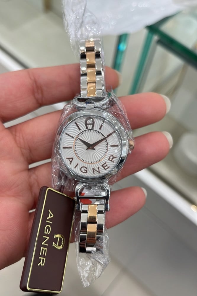 Aigner LADIES' WATCH PAVIA SILVER-ROSEGOLD