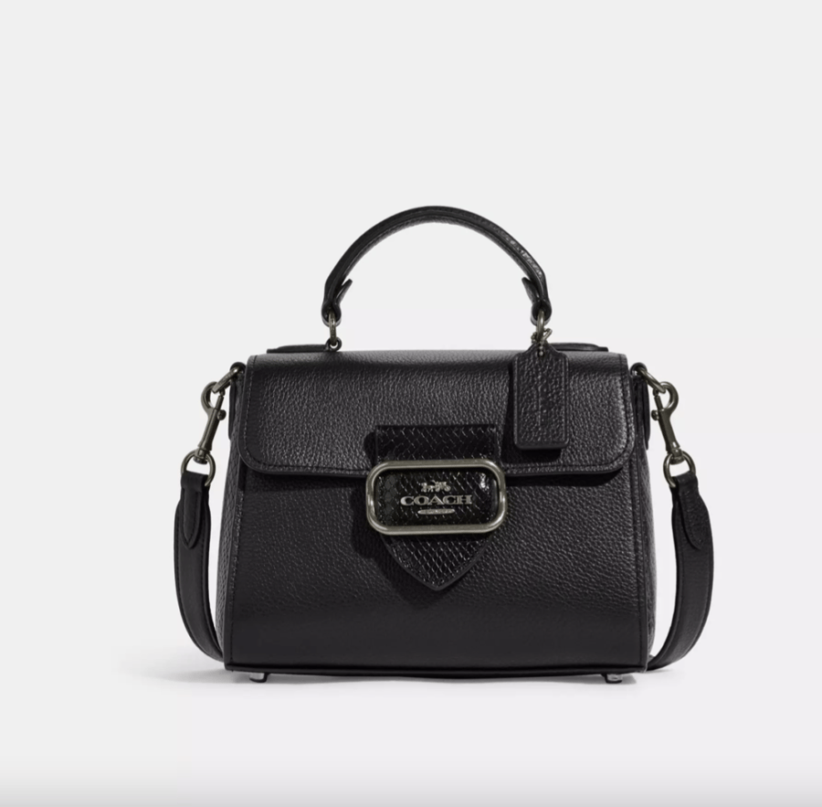 Coach Morgan Top Handle Satchel In Black