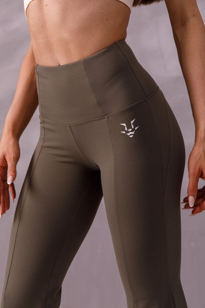 GREEN FLARED PANTS