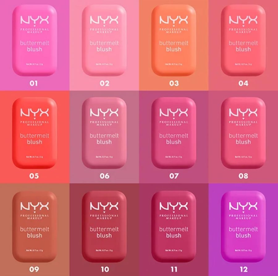 احمر خدود NYXمن Buttermelt Blush, Powder Blush, Up To 12 H Wear, Fade & Transfer Resistant, My Butta Half