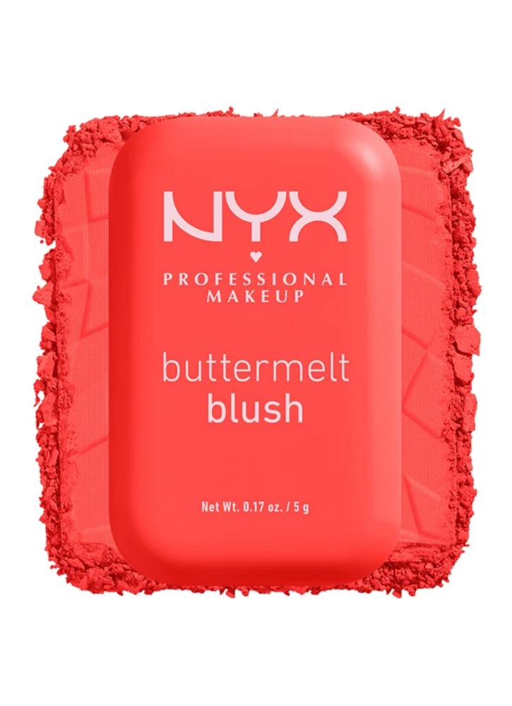 احمر خدود NYXمن Buttermelt Blush, Powder Blush, Up To 12 H Wear, Fade & Transfer Resistant, My Butta Half