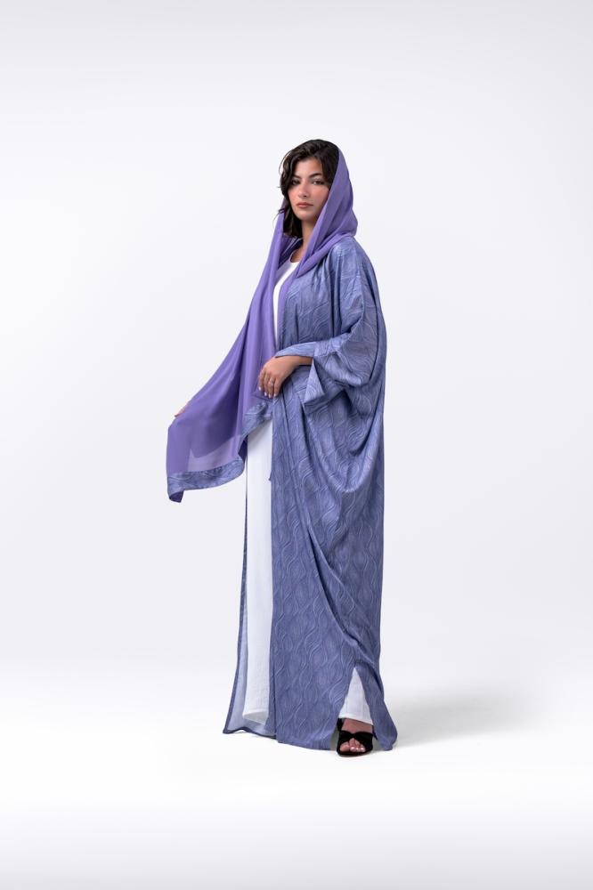 عبايات فيرا لافندرحرير أرماني من عبايات جدة أربن Jeddah Urban Abayas