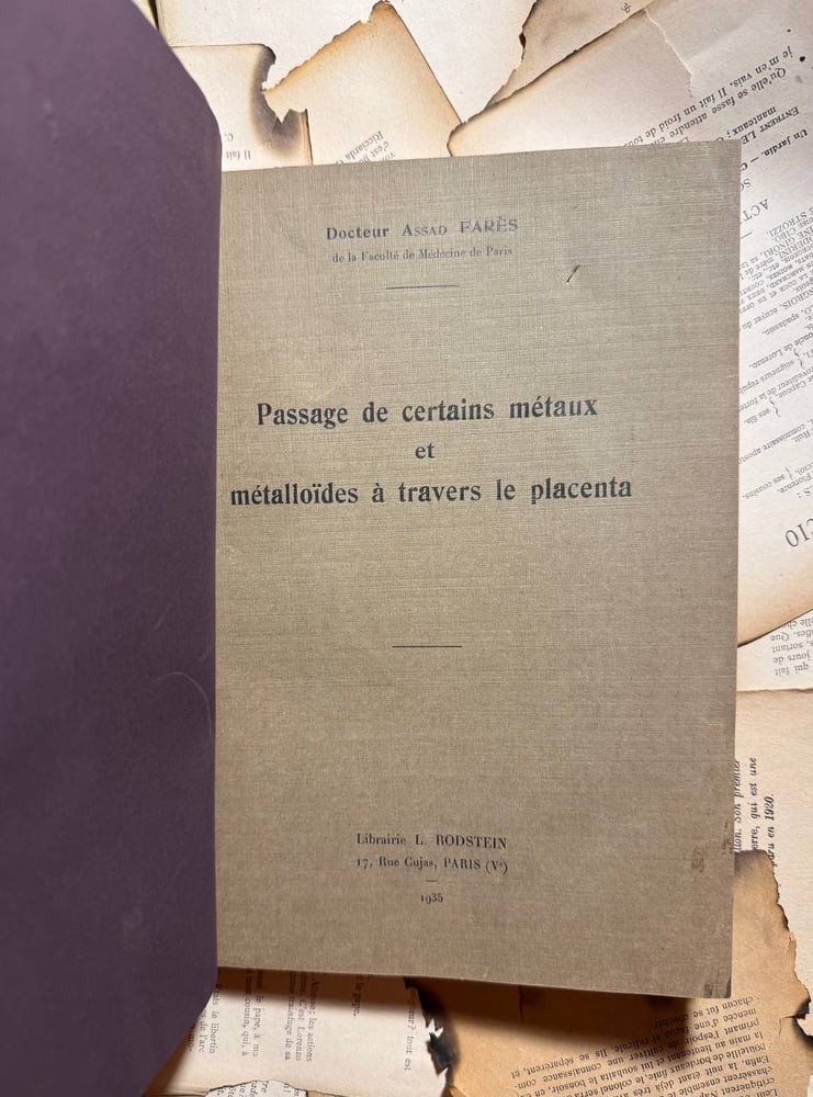 Passage de certains metaux et mettalloides - Assad Fares