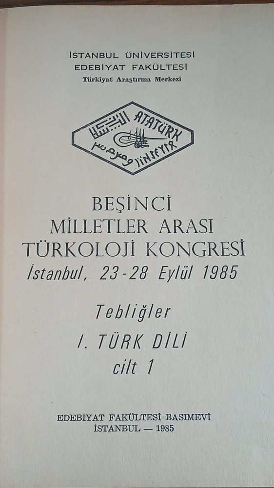 Besinci milletler arasi turkoloji kongresi (P4)