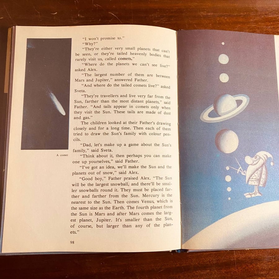 A book about stars and planets to be read to children-Yefrem levitan-MS