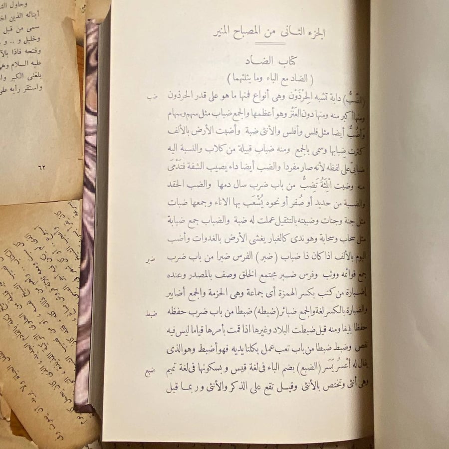 كتاب المصباح المنير  (2ج) - أحمد بن محمد بن علي - BZ
