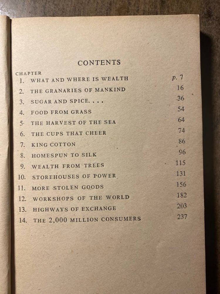 The world`s wealth - W. G. Moore (Q6)