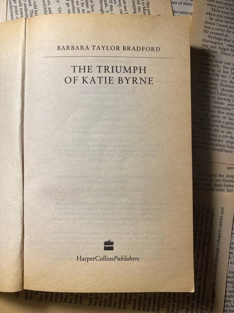 The triumph of Katie Byrne - Barbara Taylor (Q6)
