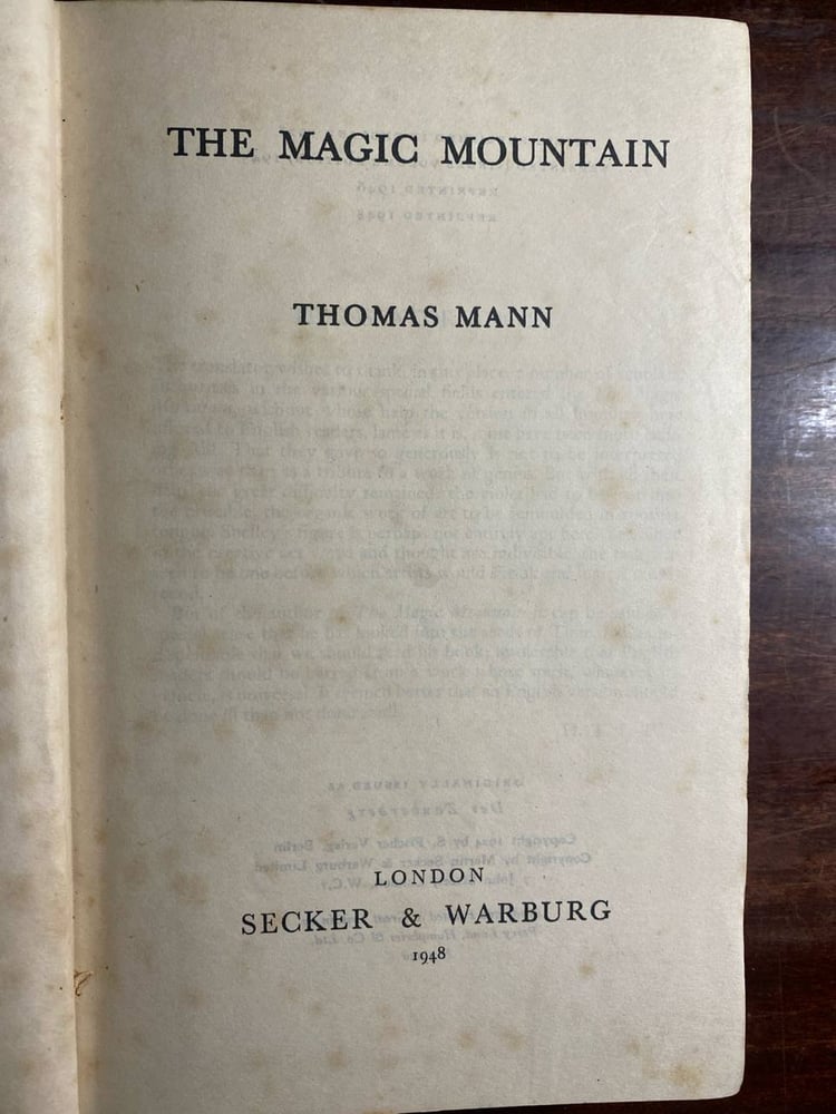 The magic mountain- by: Thomas Mann (P15)