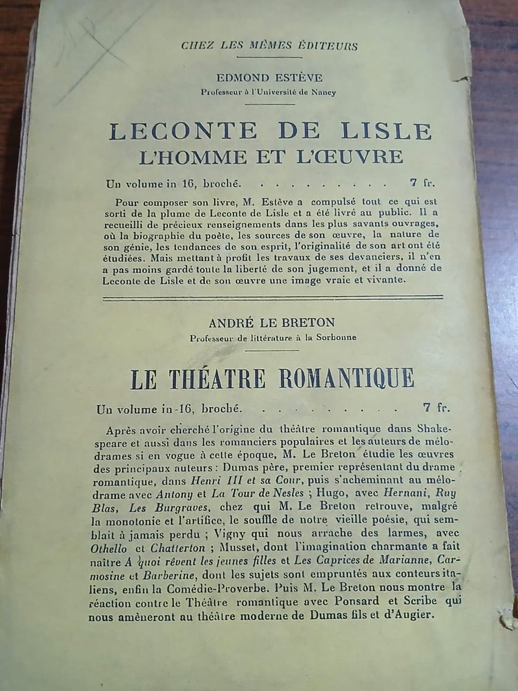 histoire de la poesie francaise
