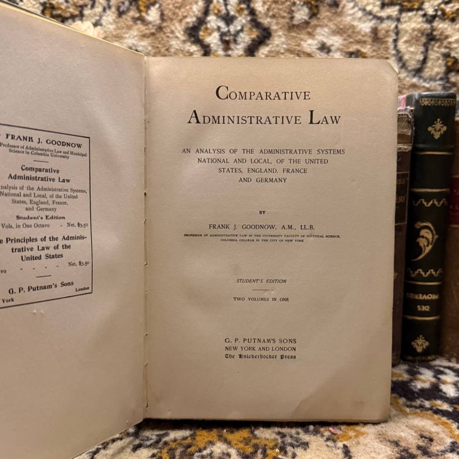 Comparative Administrative law - Frank J. - T8