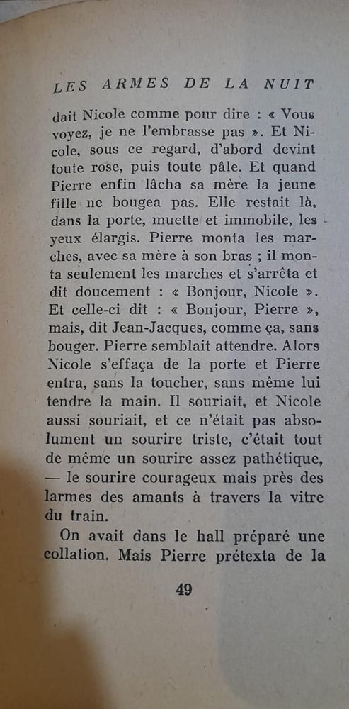 les armes de la nuit