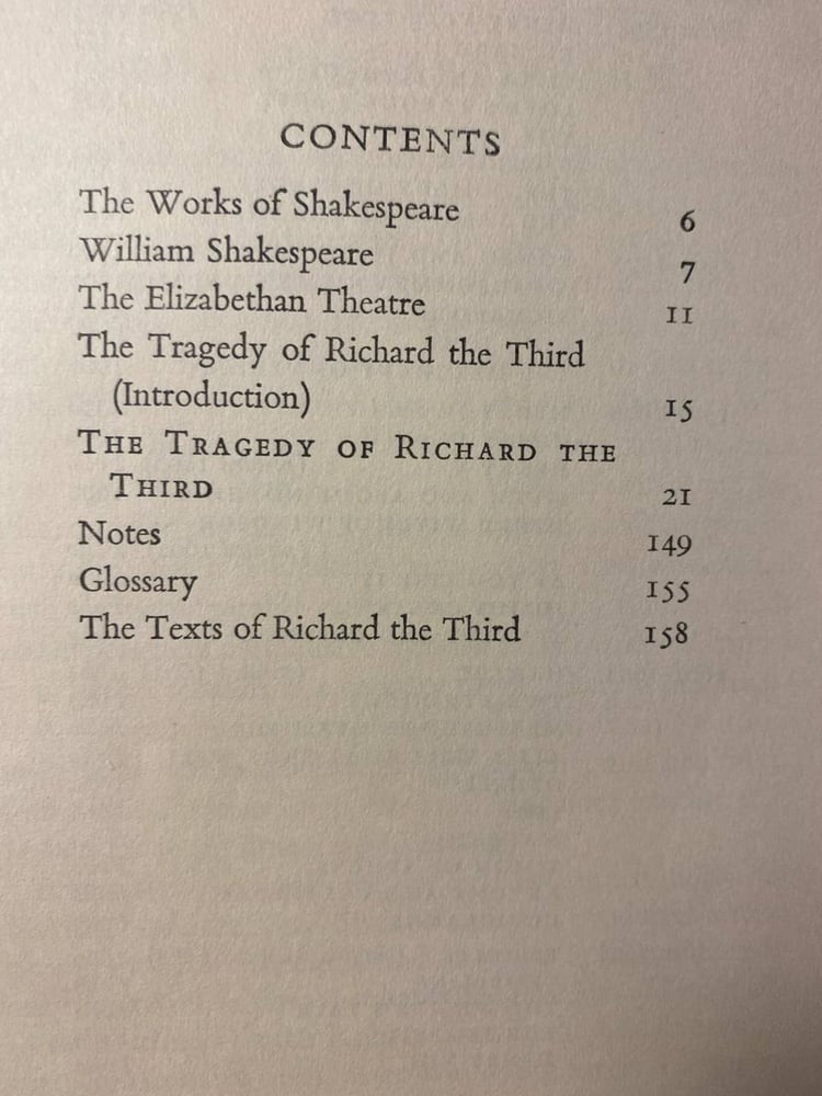 Richard the third - Shakespeare (Q6)