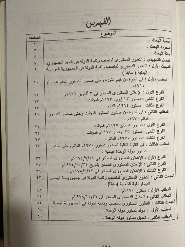 النظام السياسي والدستوري لرئيس الدولة في اليمن -فاضل أحمد عبدالمغني