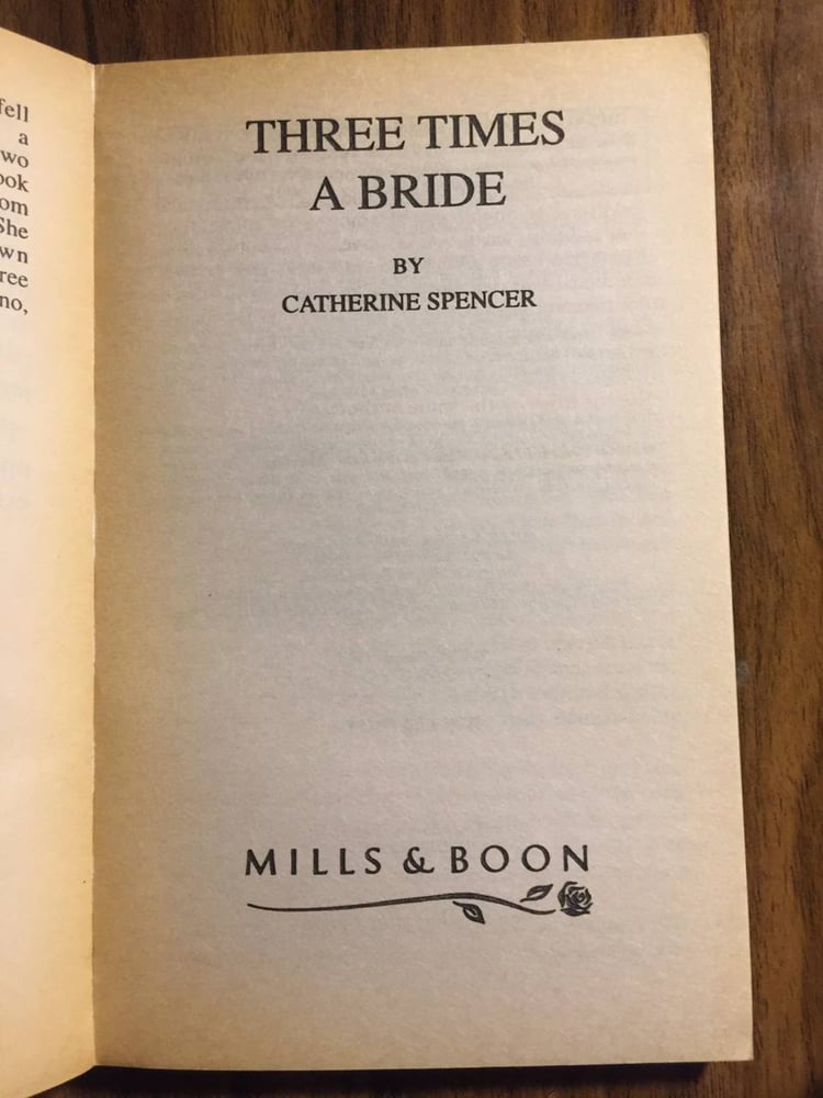 Three times a bride - Catherine Spencer (MS)